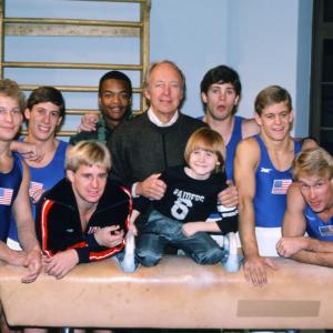 Still of Todd Bridges, Conrad Bain, Bart Conner, Danny Cooksey, Mitchell Gaylord, Peter Vidmar, Jim Hartung and Timothy Daggett in Diff'rent Strokes (1978)