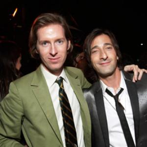 Adrien Brody and Wes Anderson at event of The Darjeeling Limited 2007