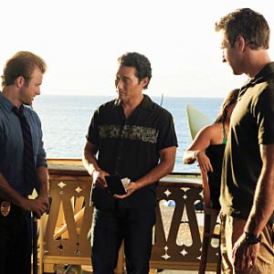 Still of Scott Caan Daniel Dae Kim and Alex OLoughlin in Hawaii Five0 2010