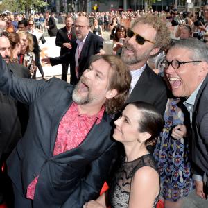 Will Ferrell Linda Cardellini Adam McKay and Eliot Laurence at event of Welcome to Me 2014