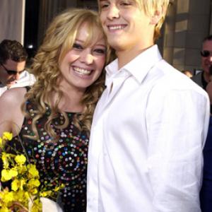 Aaron Carter and Hilary Duff at event of The Lizzie McGuire Movie 2003