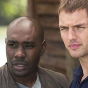 Still of Morris Chestnut and Matthew Marsden in Anacondas The Hunt for the Blood Orchid 2004