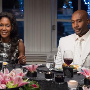 Still of Monica Calhoun and Morris Chestnut in The Best Man Holiday 2013