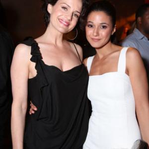 Carla Gugino and Emmanuelle Chriqui at event of Gelezinis zmogus 2008