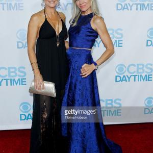 Sharon Case and Tamara clatterbuck at Daytime Emmys