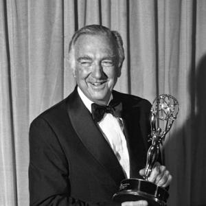 Walter Cronkite and his Emmy Award
