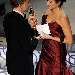 Penlope Cruz and Christoph Waltz at event of The 82nd Annual Academy Awards 2010