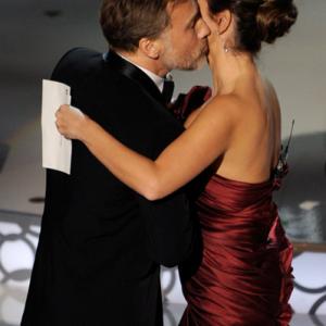 Penlope Cruz and Christoph Waltz at event of The 82nd Annual Academy Awards 2010