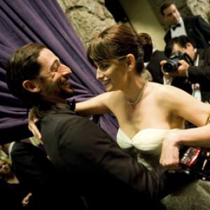 Academy Awardwinner Penelope Cruz right with presenter Adrien Brody backstage at the 81st Academy Awards are presented live on the ABC Television network from The Kodak Theatre in Hollywood CA Sunday February 22 2009