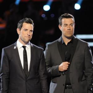 Still of Carson Daly and Chris Mann in The Voice 2011