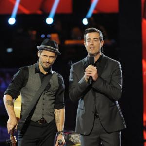 Still of Carson Daly and Tony Lucca in The Voice 2011