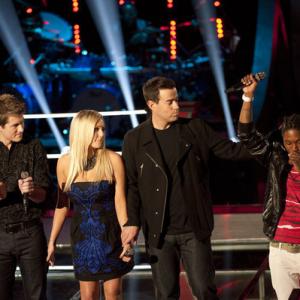 Still of Carson Daly and Moses Stone in The Voice 2011