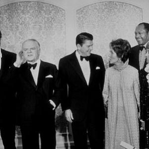 James Cagney Award Celebration Ronald and Nancy Reagan James Cagney Charlton Heston March 13 1974