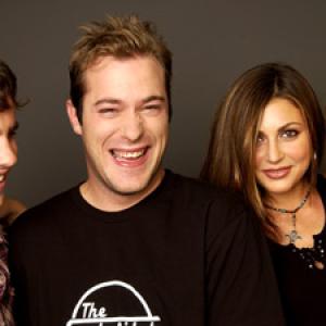 James DeBello Joey Kern Rider Strong and Cerina Vincent at event of Cabin Fever 2002