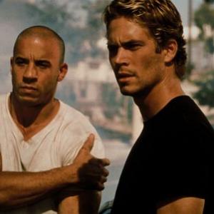 Still of Vin Diesel and Paul Walker in Greiti ir Isiute (2001)