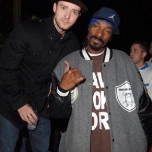 Snoop Dogg and Justin Timberlake