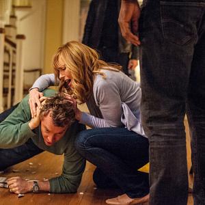 Still of Toni Collette and Tate Donovan in Hostages 2013