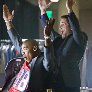 Still of Rob Estes and Mehcad Brooks in Necessary Roughness 2011