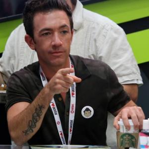 David Faustino greets fans at The Legend of Korra booth during San Diego Comic Con on July 19 2013