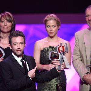 Katey Sagal David Faustino Christina Applegate and Ed ONeill speak onstage at the 7th Annual TV Land Awards held at Gibson Amphitheatre on April 19 2009 in Universal City California