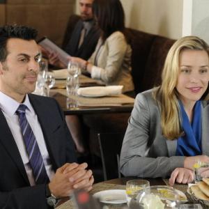 Still of Oded Fehr and Piper Perabo in Covert Affairs 2010