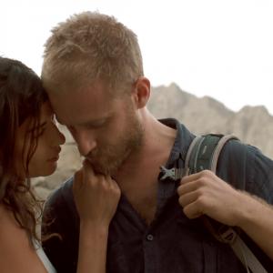 Still of Ben Foster and Lubna Azabal in Here 2011