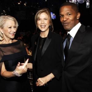 Helen Mirren Annette Bening and Jamie Foxx at event of 13th Annual Screen Actors Guild Awards 2007