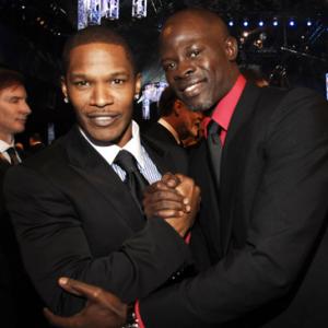 Jamie Foxx and Djimon Hounsou at event of 13th Annual Screen Actors Guild Awards (2007)