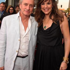 Michael Douglas and Jennifer Garner at event of Ghosts of Girlfriends Past 2009