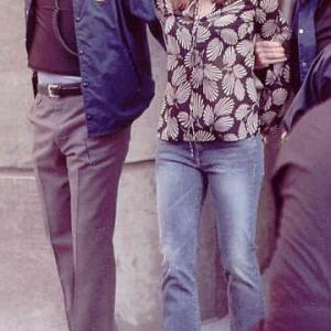 Andrew A Rolfes with Jennifer Garner on the set of ALIAS