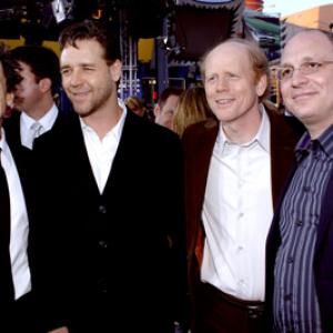 Russell Crowe, Ron Howard, Brian Grazer and Akiva Goldsman at event of Cinderella Man (2005)