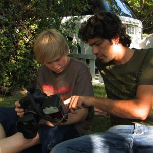 Still of Adrian Grenier and Austin Visschedyk in Teenage Paparazzo (2010)