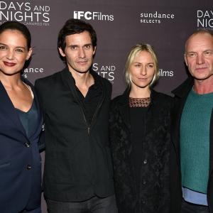 Sting, Katie Holmes, Christian Camargo and Mickey Sumner at event of Days and Nights (2013)