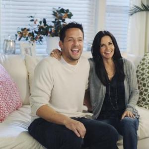 Still of Courteney Cox and Josh Hopkins in Cougar Town 2009