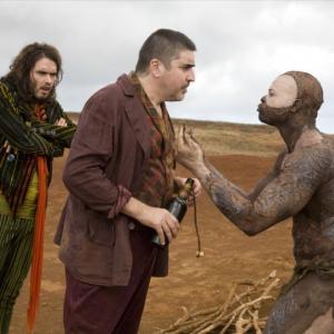 Still of Djimon Hounsou and Russell Brand in The Tempest (2010)