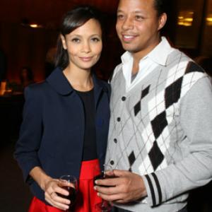 Terrence Howard and Thandie Newton at event of The Pursuit of Happyness 2006