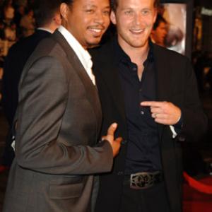 Terrence Howard and Cole Hauser at event of Get Rich or Die Tryin 2005