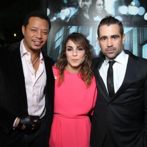 Terrence Howard Noomi Rapace and Colin Farrell at FilmDistricts World Premiere of Dead Man Down held at the ArcLight Hollywood on Tuesday Feb 26 2013 in Los Angeles