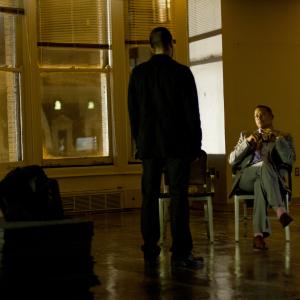 Still of Terrence Howard and Colin Farrell in Pasmerktas mirti (2013)
