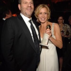 Felicity Huffman and Harvey Weinstein