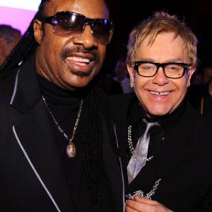 Elton John and Stevie Wonder at event of The 80th Annual Academy Awards 2008