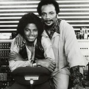 Michael Jackson and Quincy Jones in Los Angeles