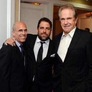 Warren Beatty, Jeffrey Katzenberg and Brett Ratner
