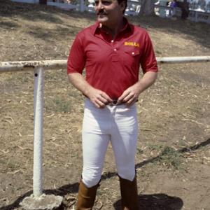 Stacy Keach playing polo