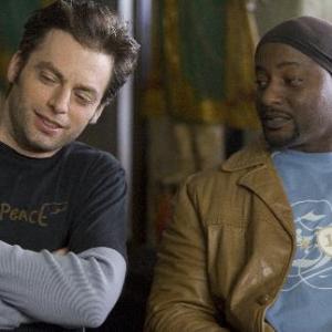 Still of Justin Kirk and Romany Malco in Weeds 2005