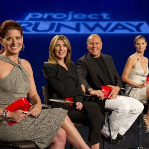 Still of Heidi Klum Debra Messing Nina Garcia and Michael Kors in Project Runway 2004