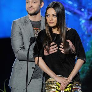 Mila Kunis and Justin Timberlake at event of 2011 MTV Movie Awards 2011