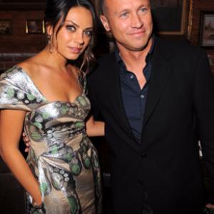 Mila Kunis and Mike Judge at event of Extract (2009)