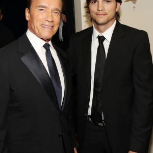 Arnold Schwarzenegger and Ashton Kutcher
