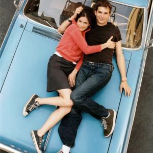 Amanda Peet and Ashton Kutcher in A Lot Like Love (2005)